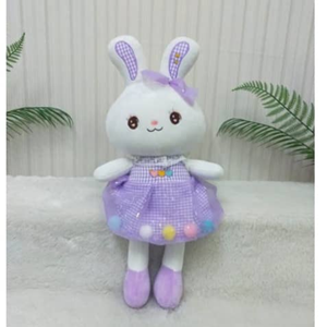 عروسک خرگوشی یاسی پوم پوم 40 سانتی متر Pom Pom Rabbit Doll -اسباب بازی